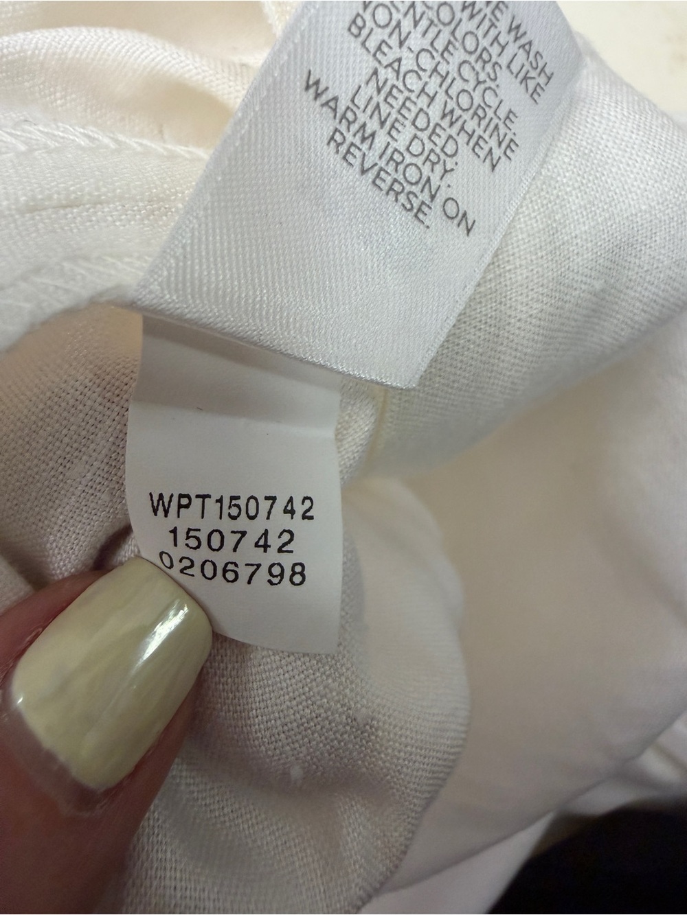 J Jill Linen stretch pant - size small petite - white - Picture 6 of 10